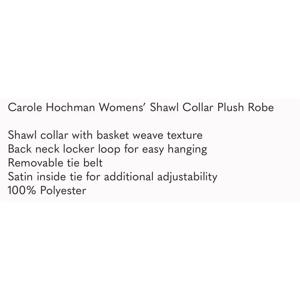 New! CAROLE HOCHMAN Plush Robe Purple (Berry) Sz Small 6-8 Pockets Soft NWT - Picture 6 of 13